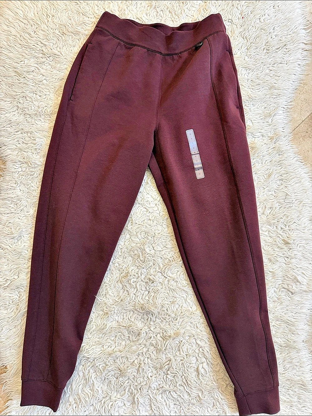 Nike 24.7 ImpossiblySoft Dri-FIT Mid-Rise Joggers Purple/ burgundy women size S
